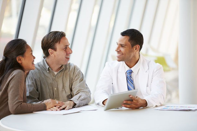 Physiotherapeut persönliches Gespräch