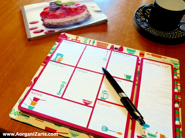 Planifica el domingo los menús de la semana - AorganiZarte