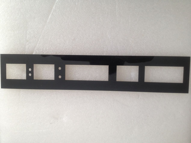 black acrylic panel laser cutting