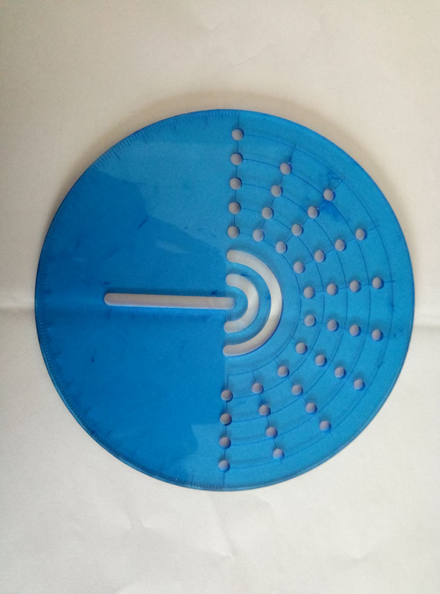 Transparent blue acrylic laser cutting