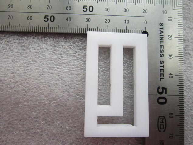 3mm thick white acrylic laser cut and glued