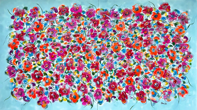 Il Giardino Interno, 240x140 cm, Acryl auf Leinwand, 2026, verkauft