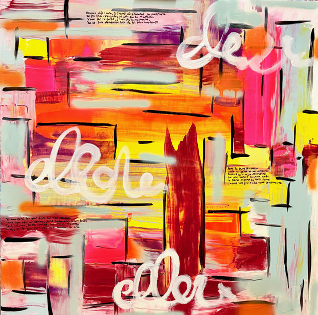 Hymne, 100x100 cm, Acryl auf Leinwand, 600 Franken