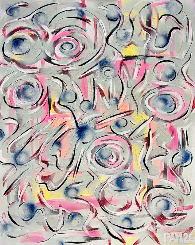 Fiesta02, 80x120 cm, Acryl auf Leinwand, 250 Franken