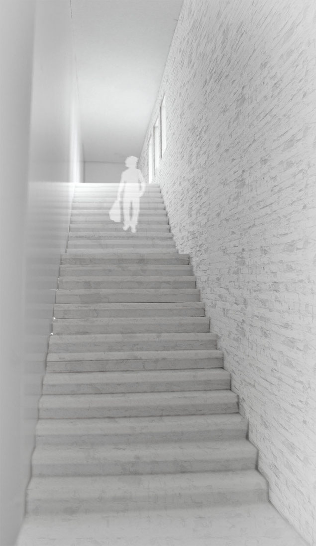 Modellfoto  |  Treppe zur Galerie