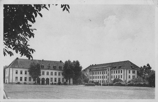 die ehemalige Kaserne Haelen, Unteroffiziersmesse, 1950er Jahre. Postkarte, Sammlung Uwe Griep