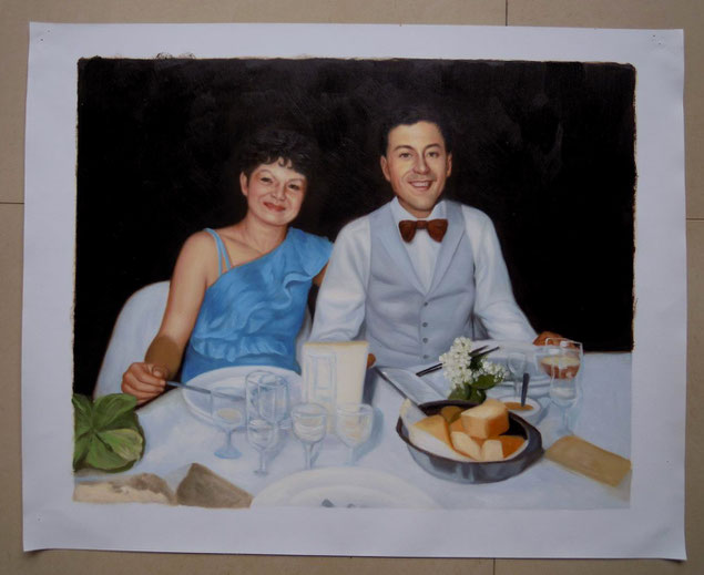 portrait-peinture-couple-cadeau-mariage