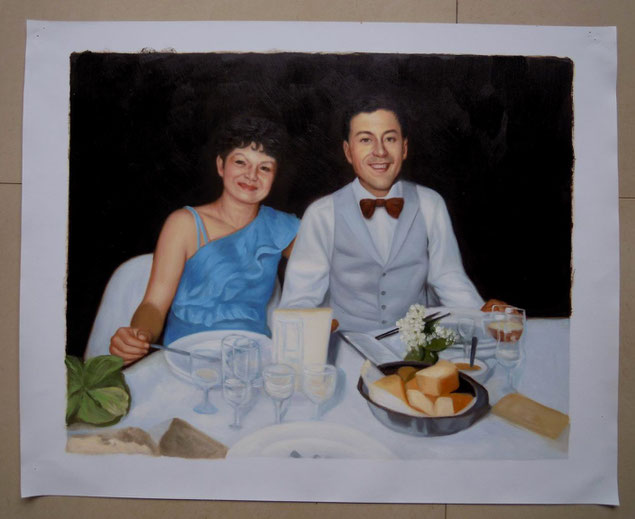 portrait-peinture-couple-cadeau-mariage