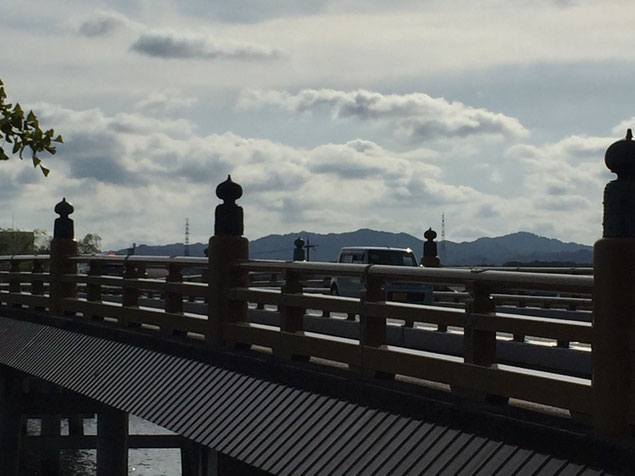 石山寺近く