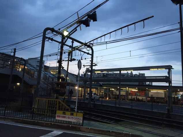 夕刻の石山駅
