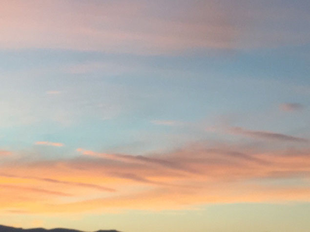 東北の夕焼