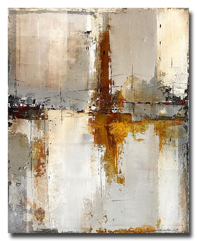 meintkebehder, dialog, stumm, abstrakt, malerei, painting, landschaft, bodden, ostsee, abstract, lanschaftsmalerei, landscape, meer, nordsee, wasser, mischtechnik, acryl, oel, bilder, leinwand, canvas, marmormehl, spachteltechnik, schichtenmalerei