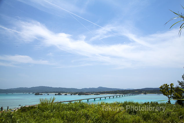 沖縄の風景　古宇利大橋　沖縄写真