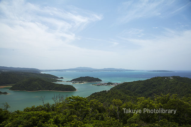 塩屋湾　六田原展望台からの眺め　沖縄の風景