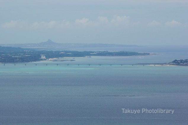 古宇利大橋　伊江島　沖縄の風景