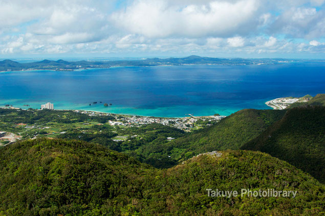 名護湾一望　沖縄の風景