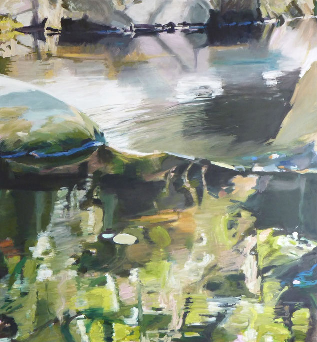 am Fluss 2 2013 160 x 150 cm Öl / Leinwand 