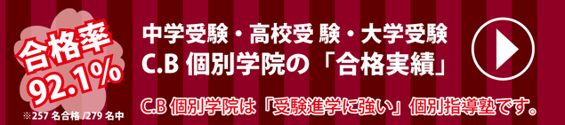 所沢市小手指の個別指導塾C.B個別学院,合格実績