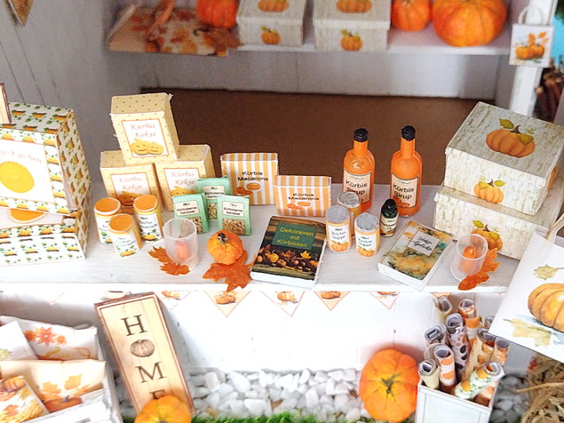 Miniatur Herbst-Marktstand