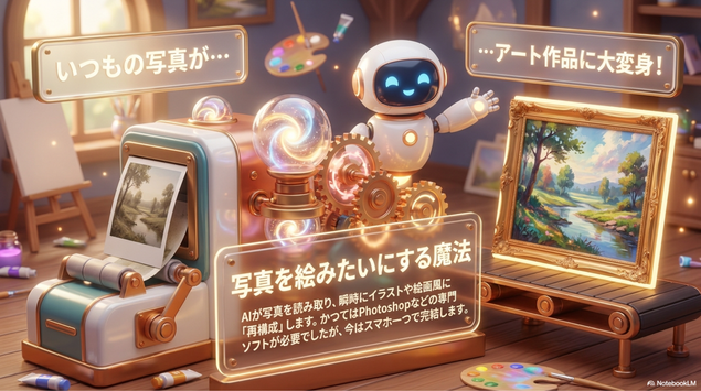 写真を絵みたいにする方法とは？