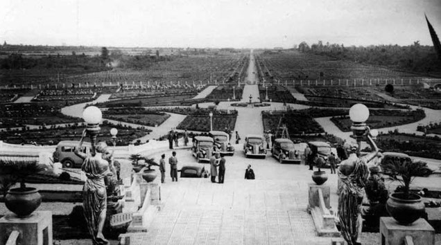 The Front Yard of Hotel Ramsar - Rezashah Era