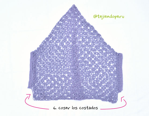Cómo tejer un poncho con mangas en tejido recto a crochet