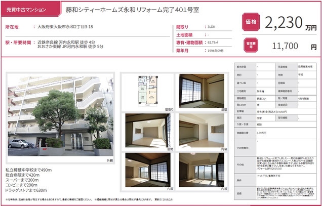 藤和シティーホームズ永和,中古マンション,分譲マンション,東大阪市永和,東大阪,不動産,住家,すみか,sumika