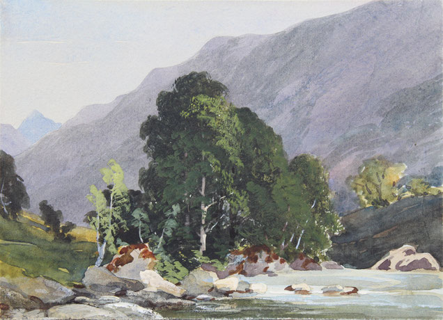 Karl Lang Archiv Büsingen Thomas Burton Watkin Forster TBWF, Aquarell watercolor