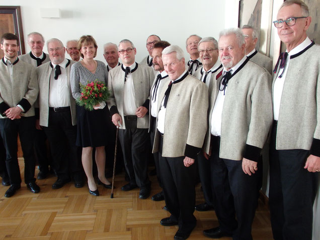 29. Juni 2016: Traditionelles Ständchen zum Geburtstag für den Innsbrucker Bürgermeister - Christine Oppitz-Plörer, Rathaus Innsbruck