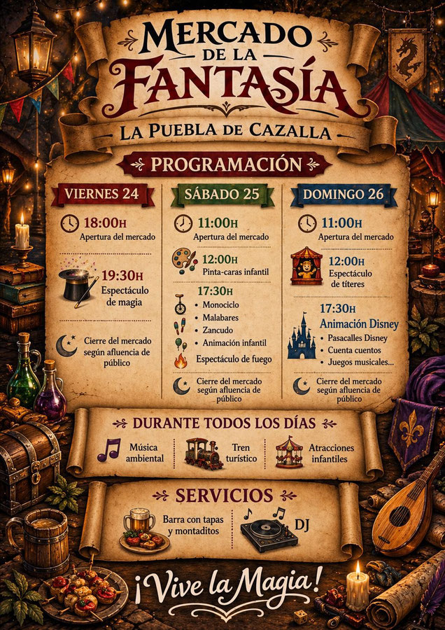 Programa del Mercado Medieval de La Puebla de Cazalla