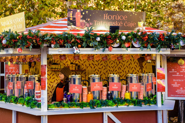 Bratislava Christmas Market - Food  Hot Tatra Tea