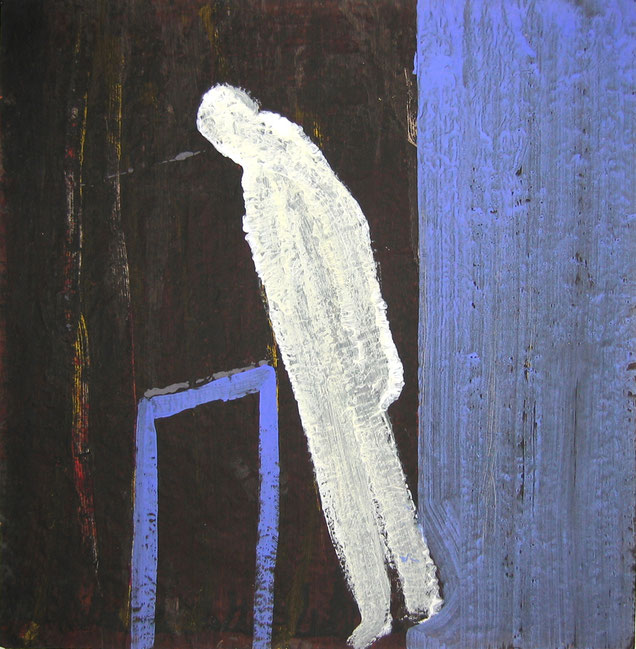 "08-433" - Acrylique sur kraft, 100 x 100 cm, 2008