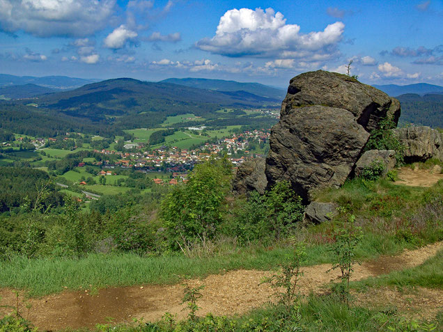 Silberberggipfel mit Blick auf Bodenmais