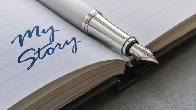 Buch mit Stift
