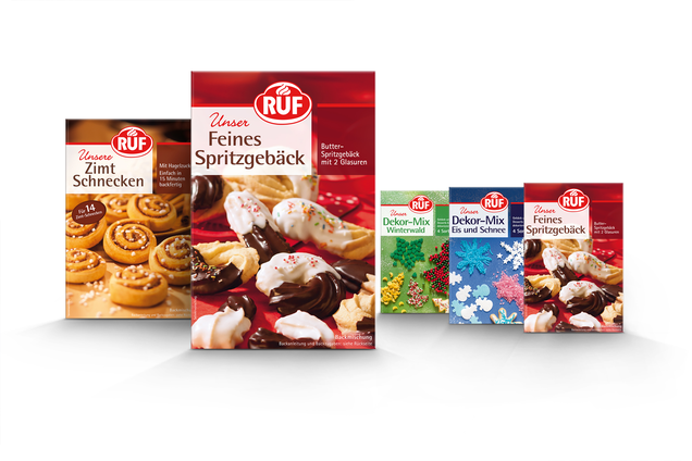 RUF - Backmischung - Kekse - winterlich - Gebäck - besonderer Anlass - Relaunch - Design - Packaging - DesignKis - 2013 - Verpackung