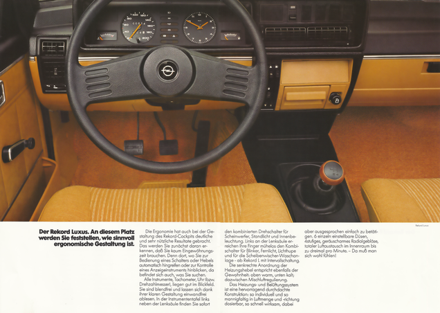 Prospekt Opel Rekord 1979