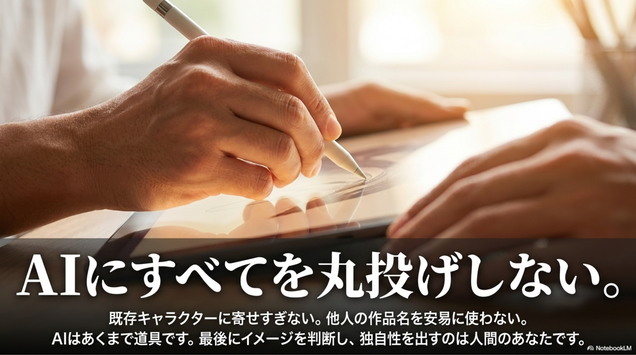 AIに任せすぎないこと