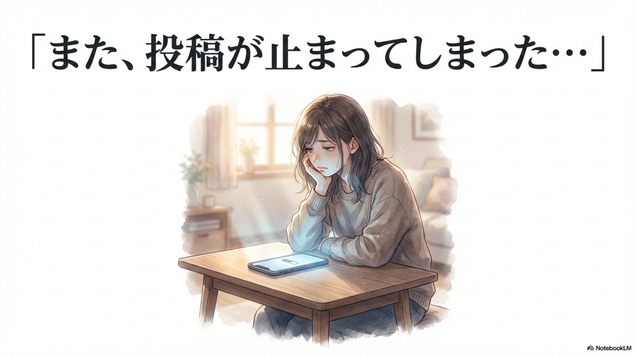 発信を途中でやめてしまう人は多い
