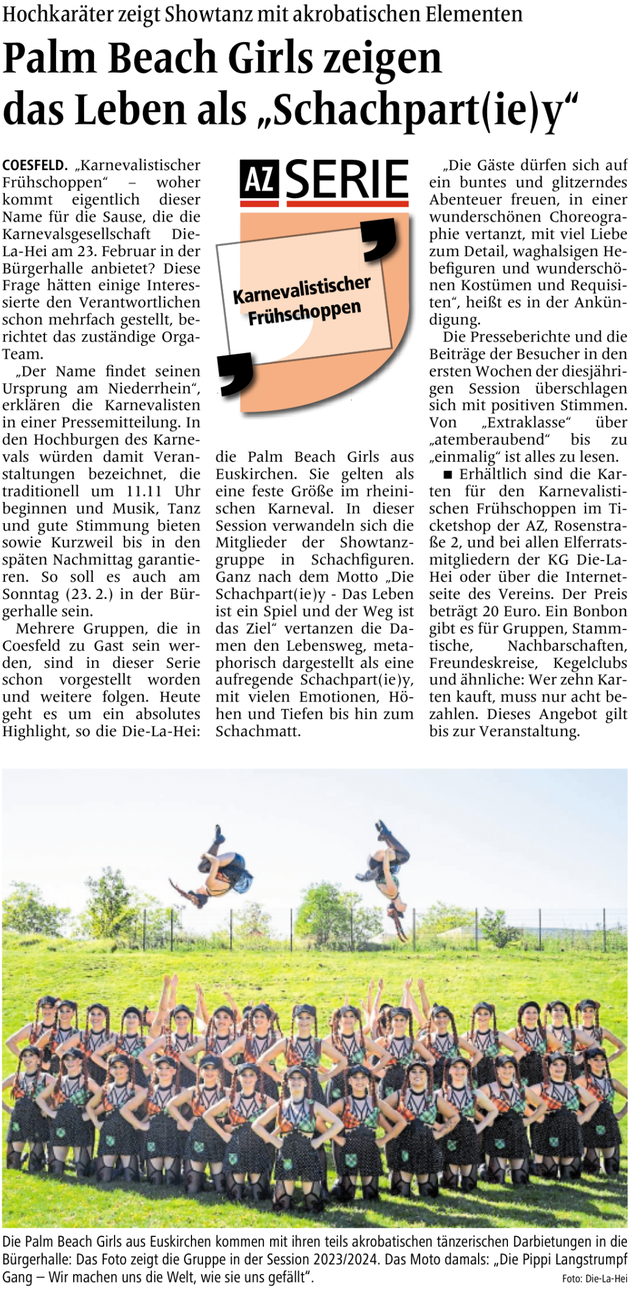 Bericht in der AZ vom 04.01.2025