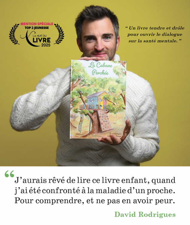 Première de couverture du livre pour enfants La Cabane Perchée sur le trouble bipolaire