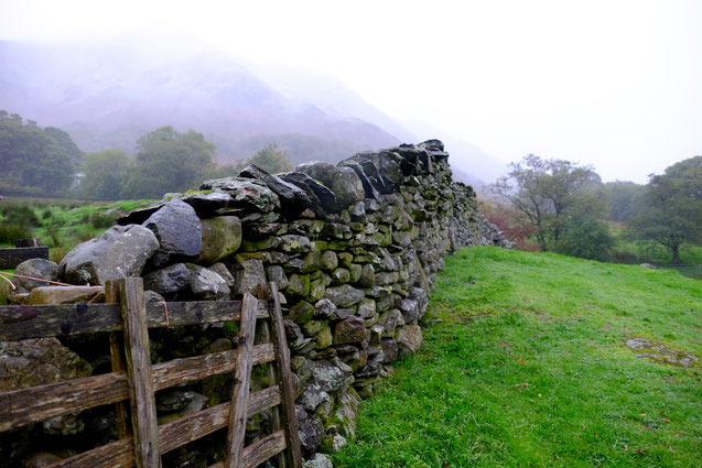 Lake District, Trockenmauer