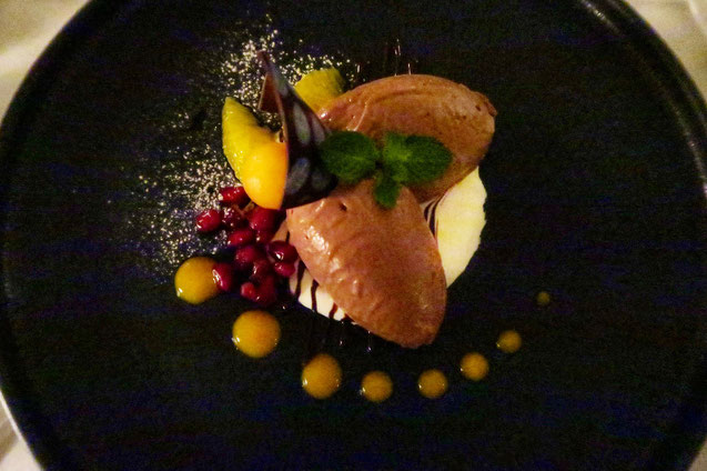 Zunfthaus zur Waag, Schokoladenmousse nach Marcel Chardon mit Schokolade