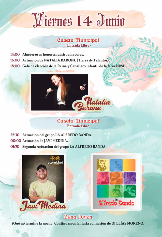 Programa de la Feria de Frigiliana