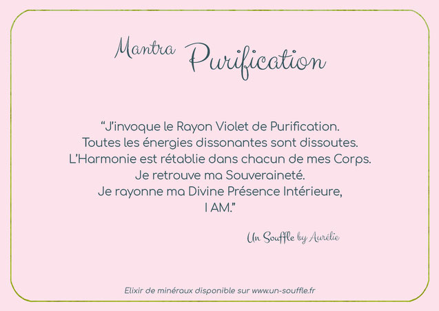 Mantra du Spray minéral Purification