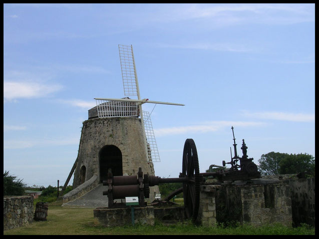The Danish heritage of St. Croix is especially visible at Whim Plantation, the oldest sugar plantation museum in the Virgin Islands. Along with a great house which is open for tours, the 12-acre grounds of the museum include this historic windmill.