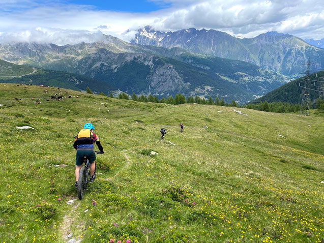 single track in direzione Saint Rhemy en Bosses