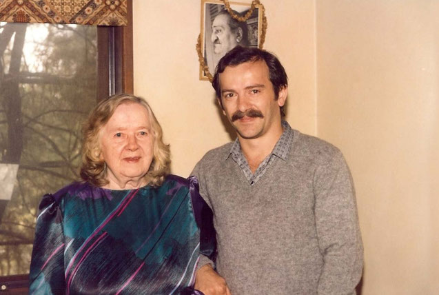 Late 1980s - Melbourne. Clarice with Anthony Zois ( webmaster )