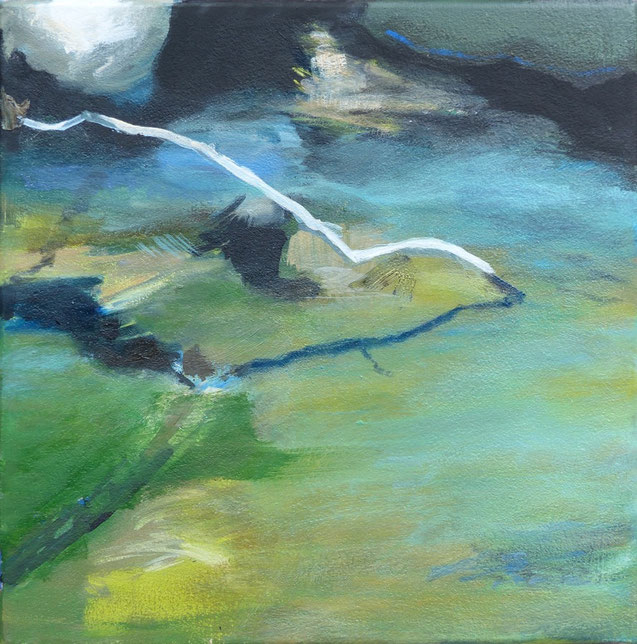 Einzelgänger 2015 30 x 30 cm Öl / Leinwand