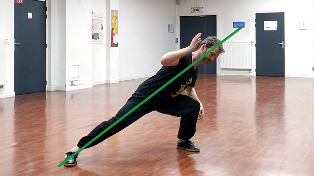 xie xing (marche oblique) du tai chi chuan style Chen