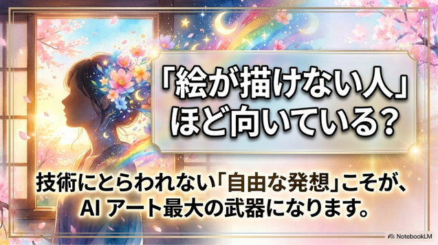 絵が描けない人ほどAIアートに向いている理由